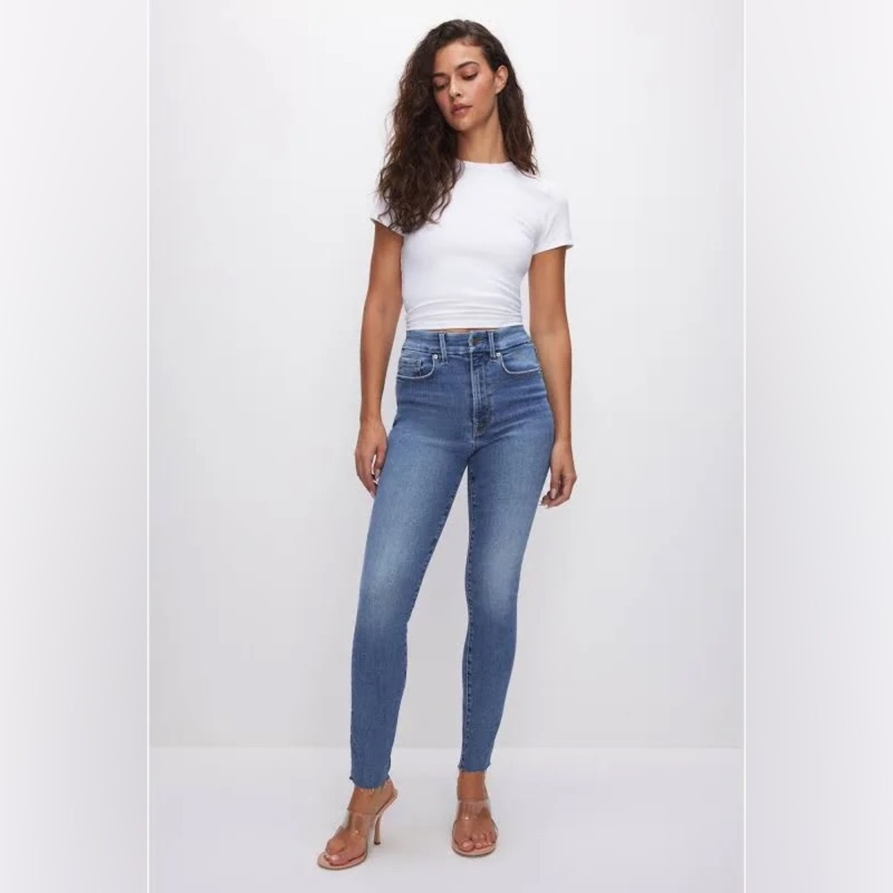 Good American Always Fits Good Waist High Waist Skinny Jeans 4/27